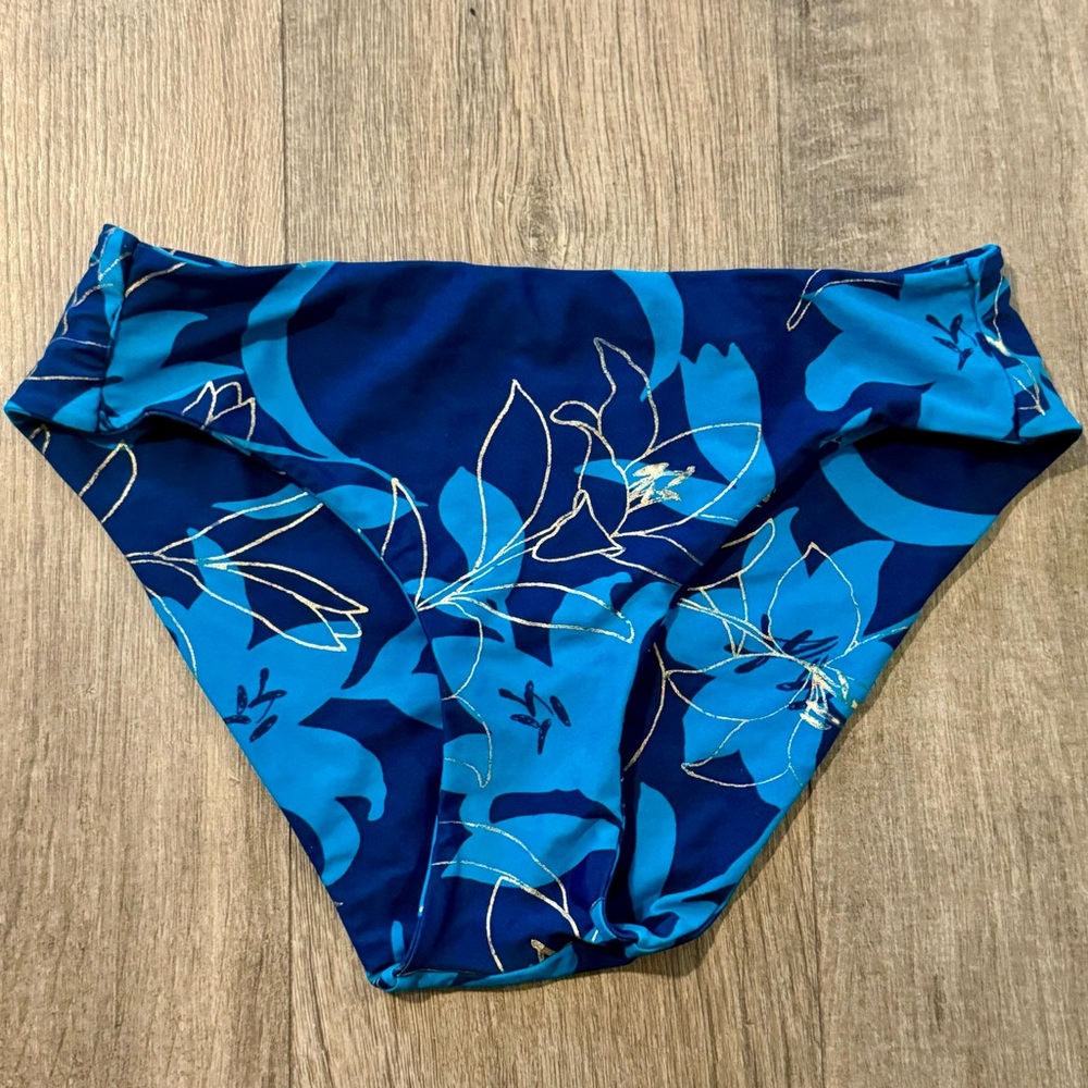 Fused Hawaii- Haleakala Mid Rise Bikini Bottom - Midnight Floral